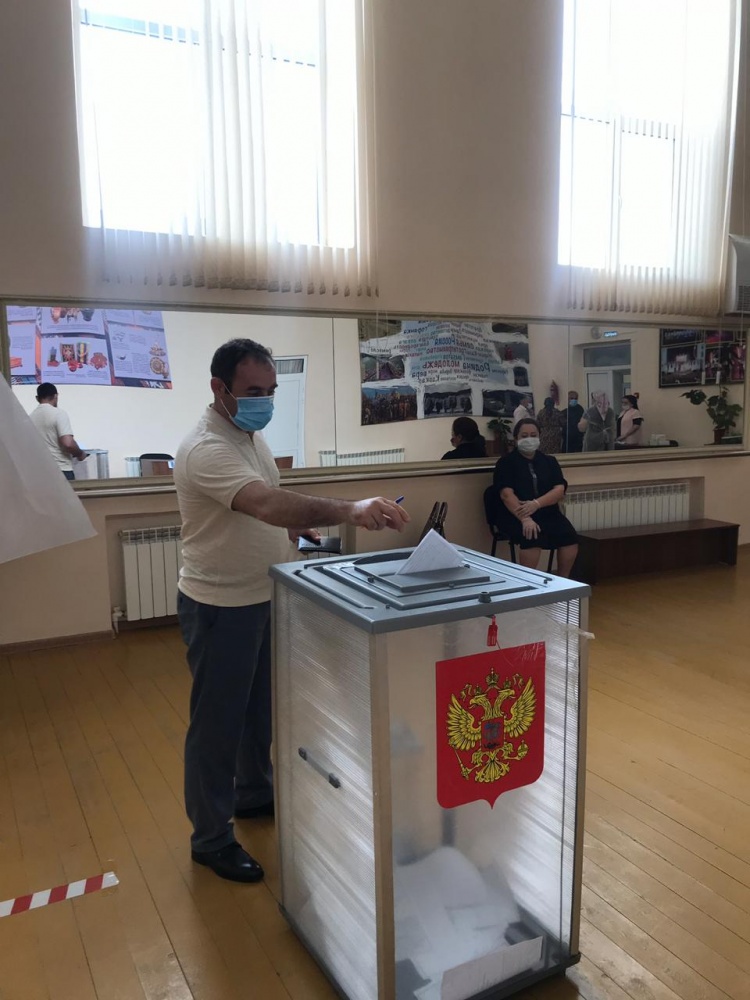 В Хасавюртовском районе идёт активное голосвание по поправкам Конституции РФ