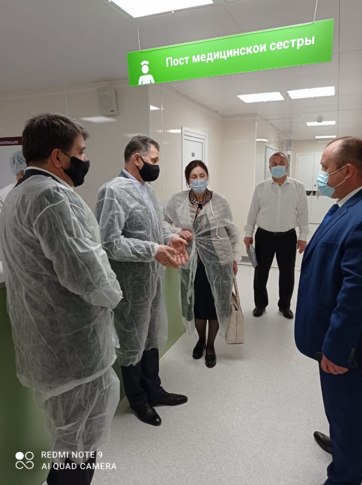 Руководитель Роспотребнадзора по РД Н.Павлов посетил многофункциональный медицинский центр в Хасавюртовском районе