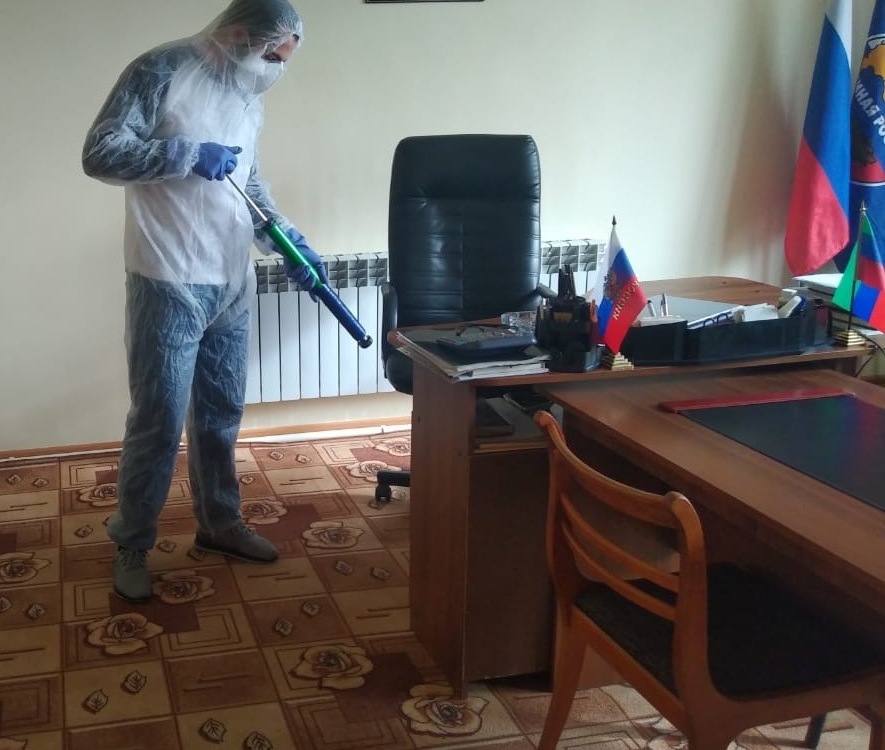 В селении  Аджимажагатюрт Хасавюртовского района провели очередные дезинфекционные мероприятия административных и социальных объектов