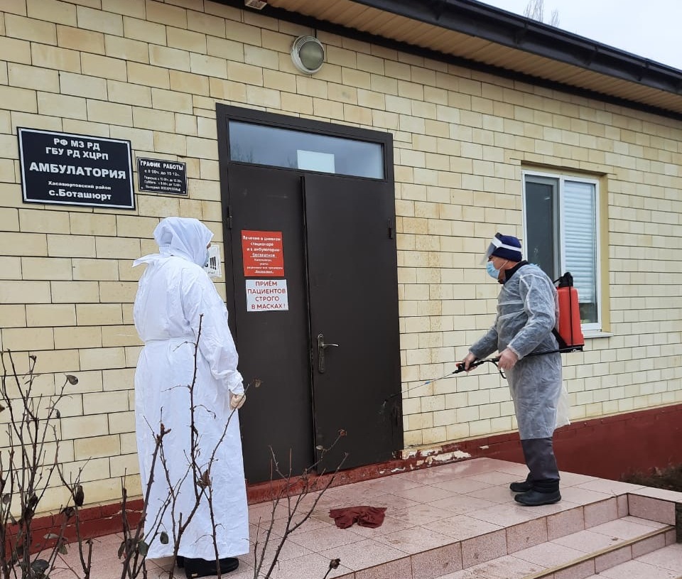 В населенных пунктах Хасавюртовского района прошли очередные  дезинфекционные и санитарные мероприятия