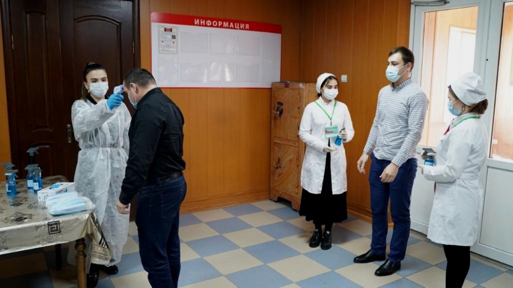 Администрация Хасавюртовского района и  студенты медицинского отделения Профессионально — педагогического колледжа провели акцию « Сохрани здоровье»