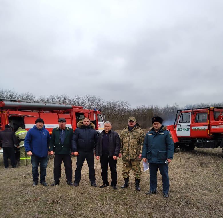 Лесничество Хасавюртовского района провело противопожарные учения