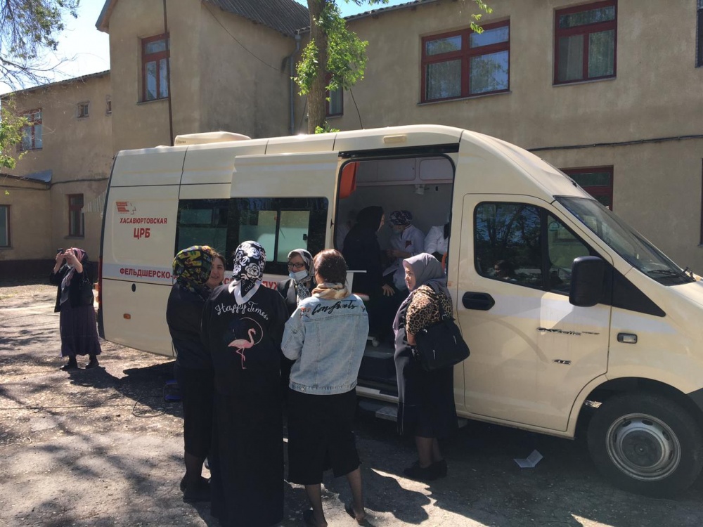 В Хасавюртовском районе активно проходит  вакцинация на передвижных мобильных пунктах