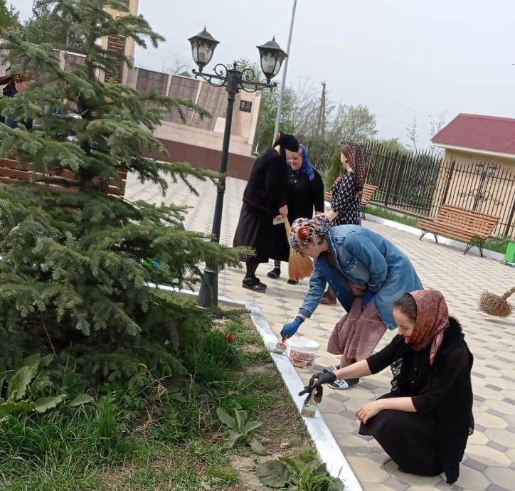 В населенных пунктах Хасавюртовского района в преддверии Дня защитника Отечества  проходят масштабные санитарно — экологические субботники