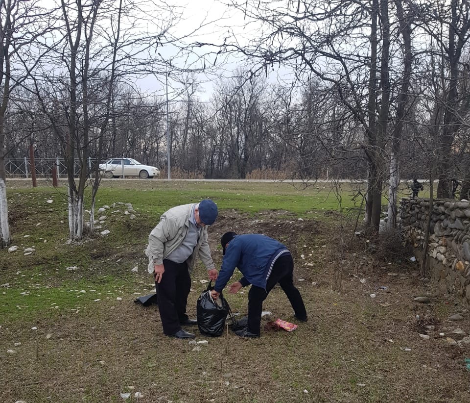В населенных пунктах Хасавюртовского района прошли очередные санитарно – экологические субботники