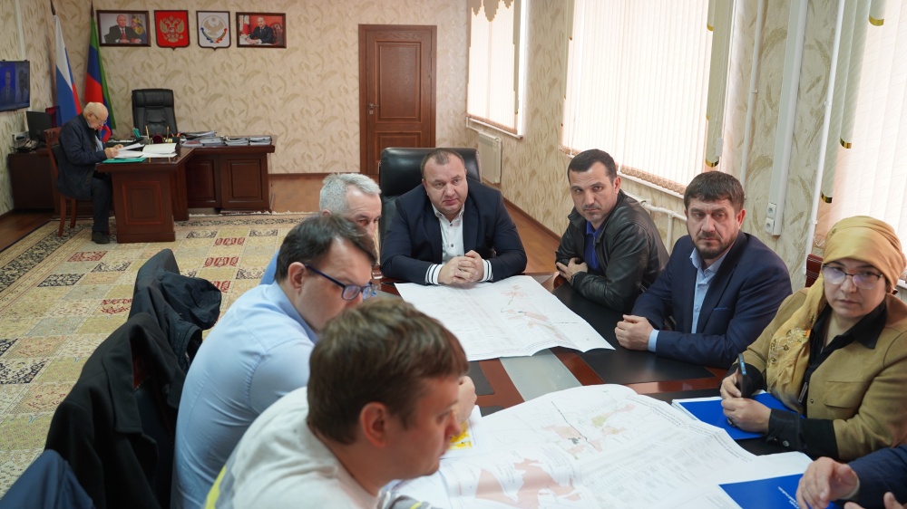 В администрации Хасавюртовского района с представителями Московского филиала ООО «Газпром проектирование обсудили вопросы границ населенных пунктов