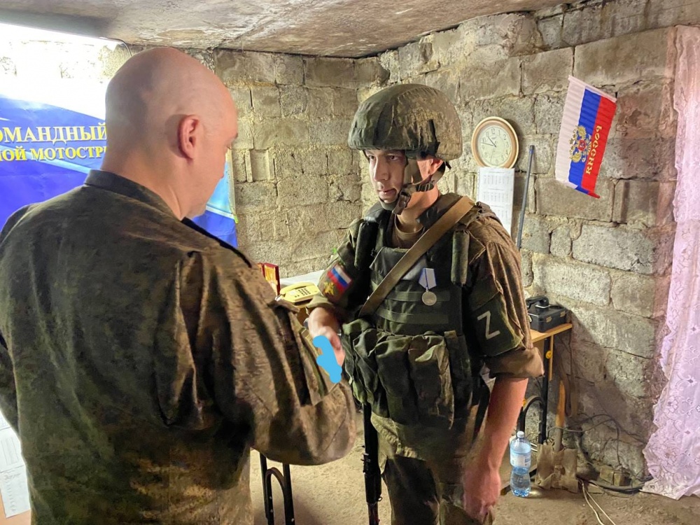 Военнослужащий Хасавюртовского района Мухтар Магомедов удостоен высокой наградой за героизм мужество  медалью « За отвагу»