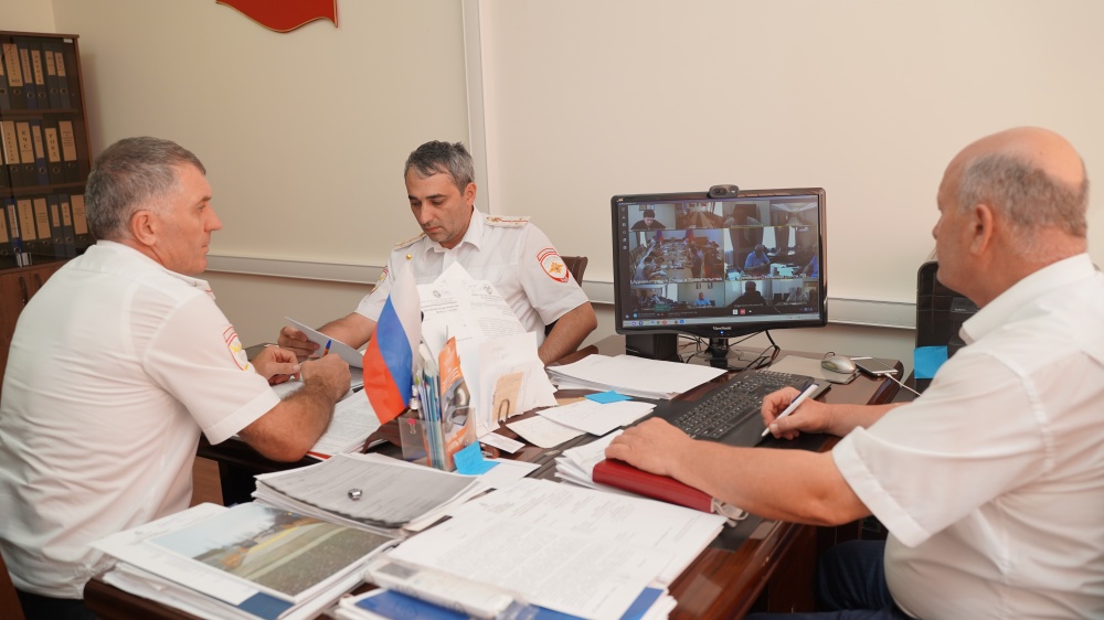 Администрация Хасавюртовского района приняла участие в работе заседания Правительственной Комиссии РД по ОБДД в режиме видеоконференцсвязи