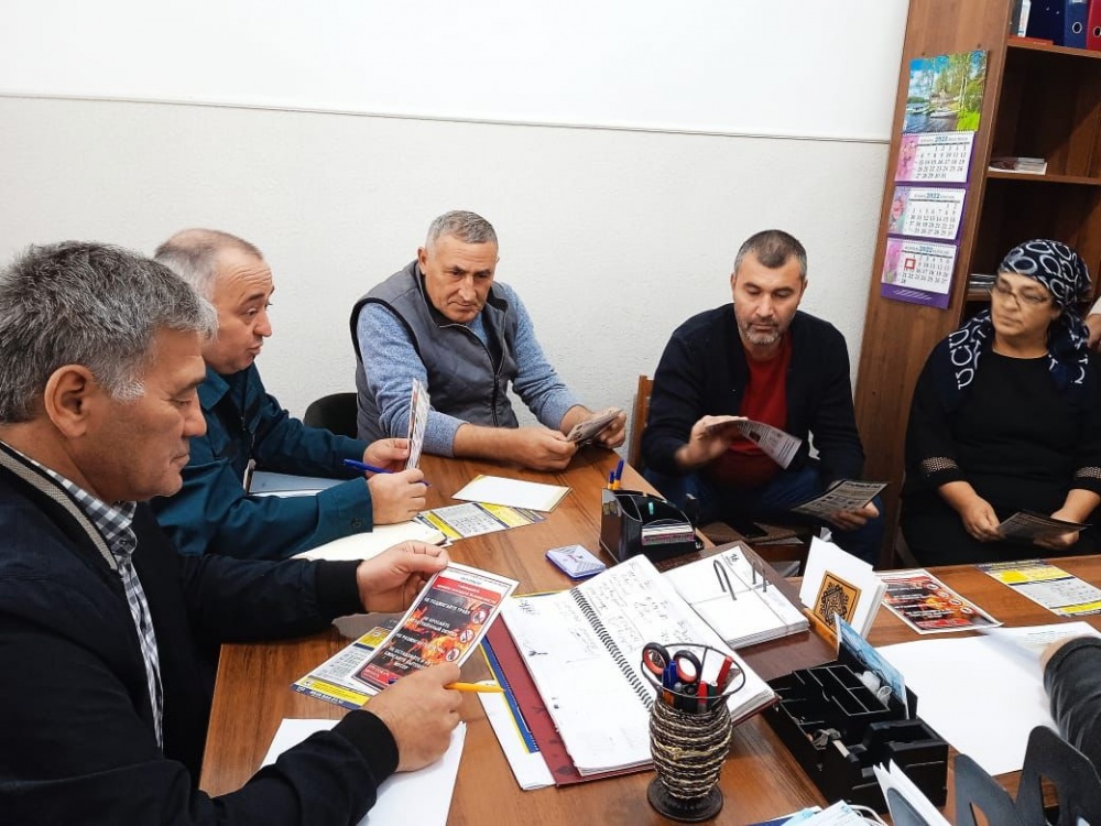 Управление по делам ГО ЧС и МП» МО «Хасавюртовский район» продолжает занятия с населением  обучения в области гражданской обороны и защиты от чрезвычайных ситуаций