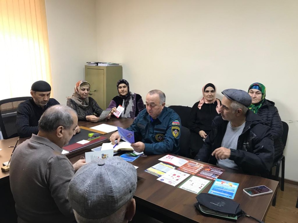 Управление по делам ГО ЧС и МП» МО «Хасавюртовский район» продолжает обучение неработающего населения в области ГО и ЧС
