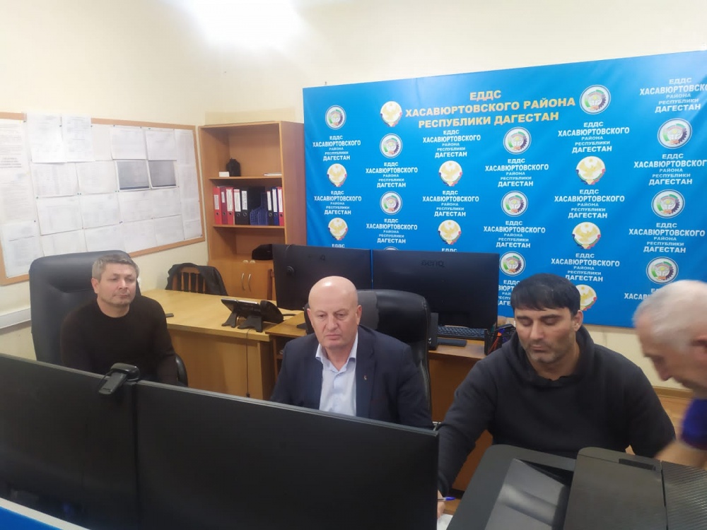 Администрация Хасавюртовского района приняла участие в совещание в режиме ВКС Министерства МЧС РД