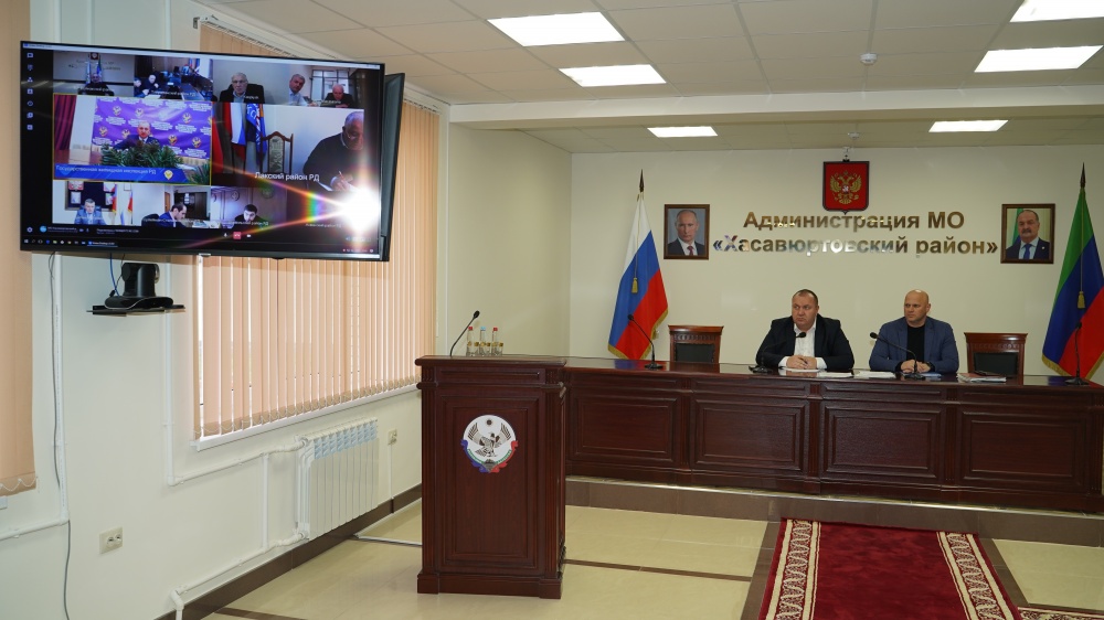 Администрация Хасавюртовского района приняла участие в работе  совещания  в режиме видеоконференцсвязи Государственной жилищной инспекции РД