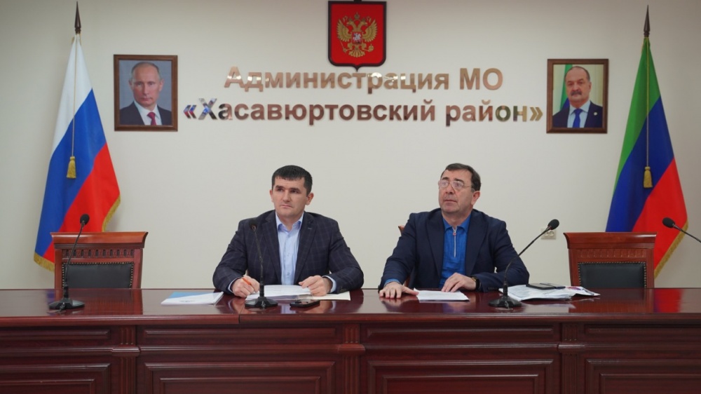 Администрация  Хасавюртовского района приняла участие в работе Правительственного совещания в  режиме видеоконференцсвязи под руководством  Муслима Телякавова
