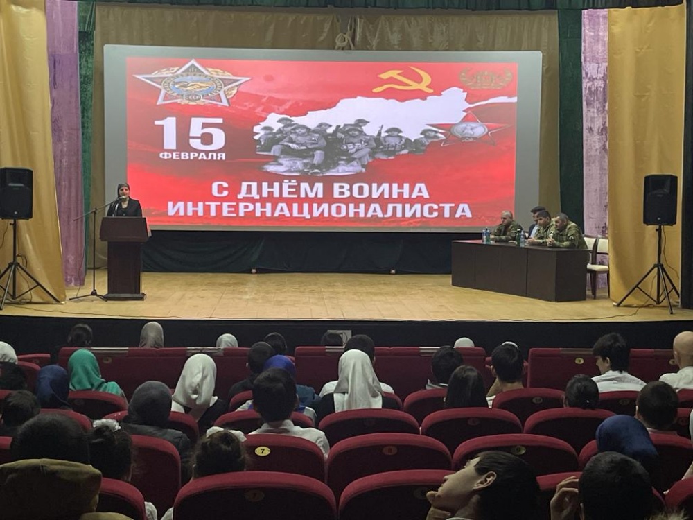 В МБУ,, ЦТКНР им К. М. Юнусова,, в с Кокрек, совместно с МКОУ,,Кокреская СОШ» провели мероприятие посвящённое  34 –ой годовщине  Дню вывода Российских Войск из Афганистана