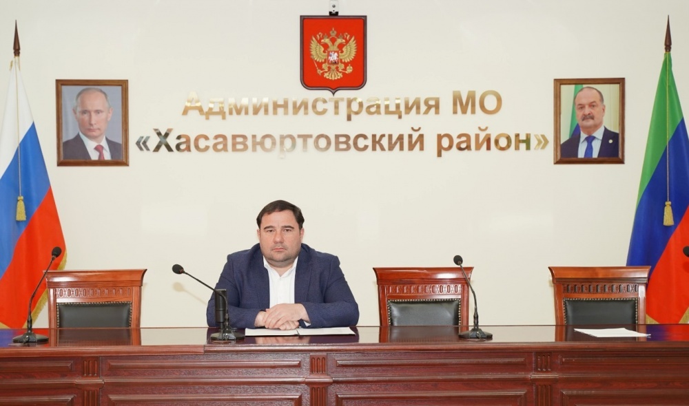 Глава Хасавюртовского района принял участие в работе Правительственного заседания  в режиме видеоконференцсвязи под руководством Абдулмуслима Абдулмуслимова