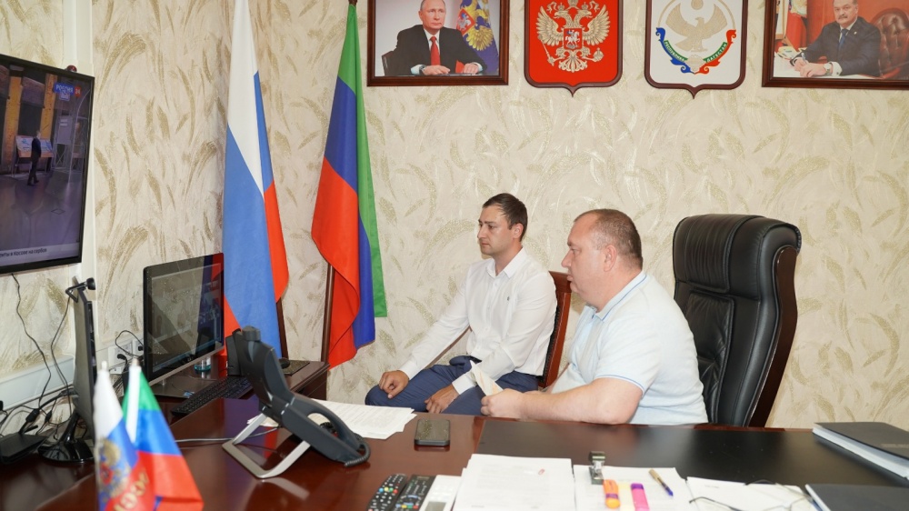 Администрация Хасавюртовского района приняла участие в работе Правительственного совещания в режиме ВКС  под руководством Наримана Абдулмуталимова