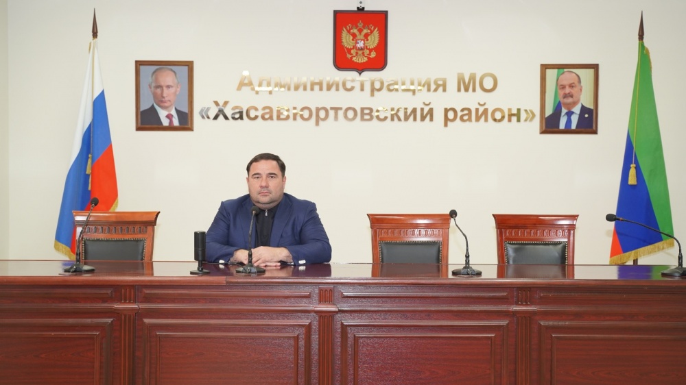 Глава   Хасавюртовского района принял  участие в работе  заседания Оперативного штаба РД в режиме видеоконференцсвязи под руководством Сергея Меликова