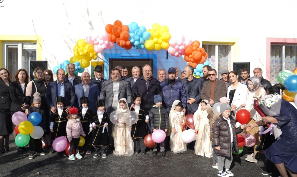 Глава  Хасавюртовского района торжественно открыл  детский садик « Ивушка» в селении Аксай после капремонта