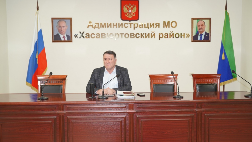 Администрация Хасавюртовского района приняла участие в работе Правительственного совещания    в режиме видеоконференцсвязи