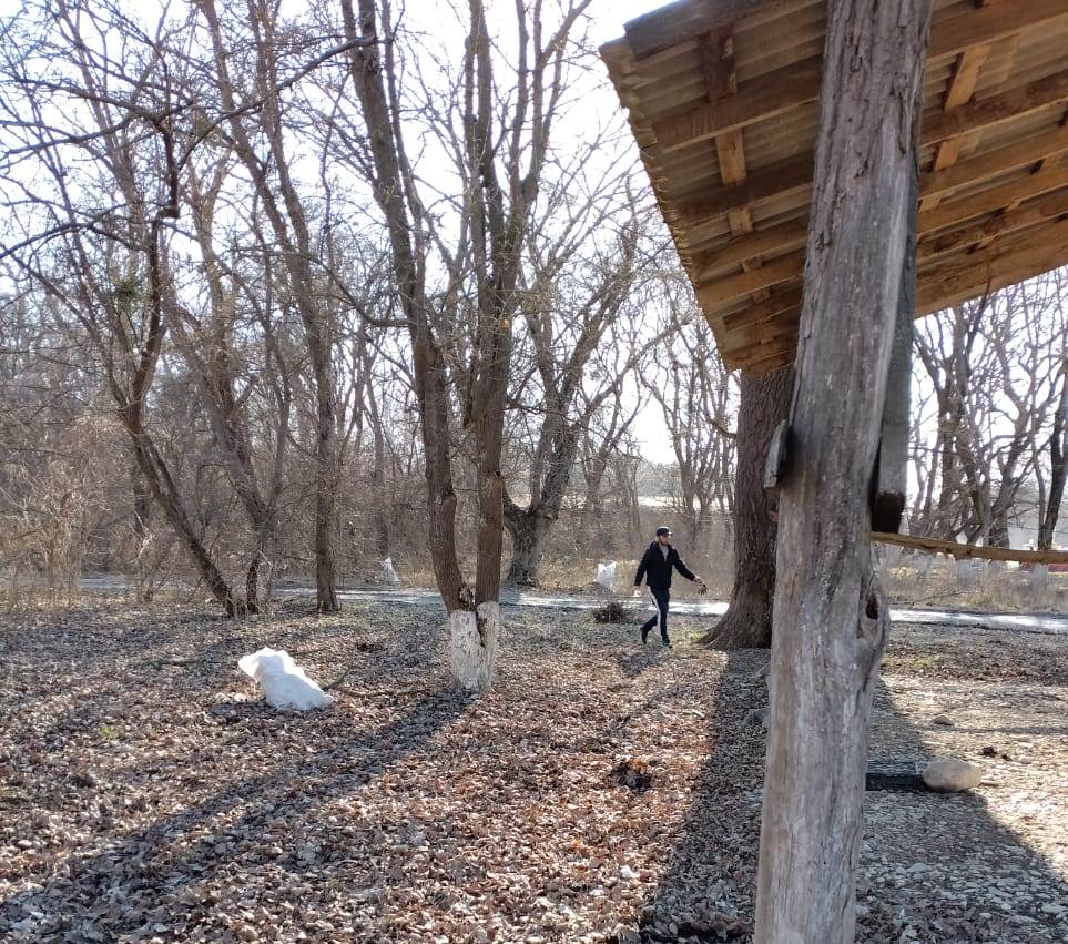 Сотрудники ГКУ «Лесничество» Хасавюртовского района провели  субботник по очистке придорожных полос