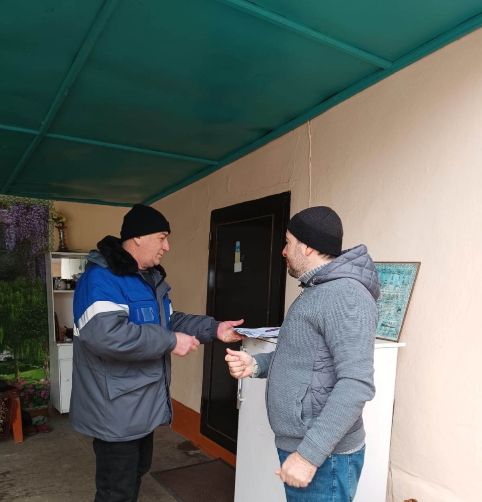 Специалисты МКУ ЕДДС  Хасавюртовского района  участвуют  в рейдовых проверках исправности внутридомового газового оборудования