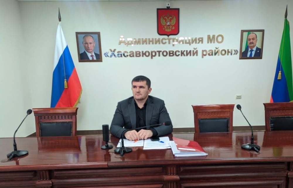 Администрация Хасавюртовского района приняла участие в работе заседания Координационного совета с региональным отделением  « Движение первых»  в режиме ВКС под руководством Муслима Телякавова