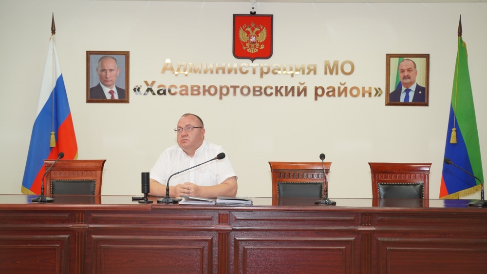 Администрация  Хасавюртовского района приняла участие в работе Правительственного совещания  в режиме ВКС под руководством Манвела Мажонца