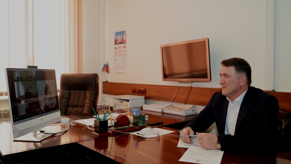 Администрация Хасавюртовского района приняла участие в работе   совещания  Министерства природных ресурсов и экологии   в режиме ВКС