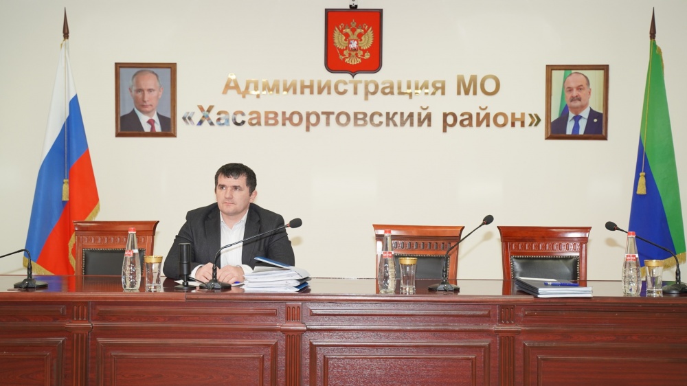 Администрация Хасавюртовского района приняла участие в работе заседания Правительственной Межведомственной рабочей группы  в режиме ВКС под руководством Абдурахмана Махмудова