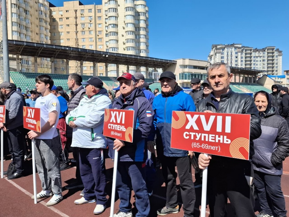МО «Хасавюртовский район» принял участие на Республиканском фестивале ГТО посвященной 80 -ой годовщине Великой Победы