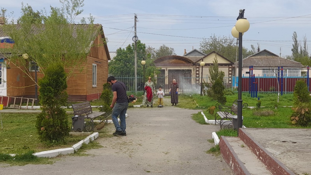 Хасавюртовский район принял  активное участие в общереспубликанском  субботнике  по благоустройству и озеленению территорий.
