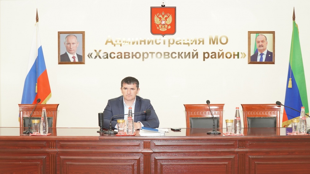 Администрация Хасавюртовского района  приняла   участие в работе заседания Правительственного штаба по обеспечению безопасности электроснабжения пунктов ГИА в режиме ВКС