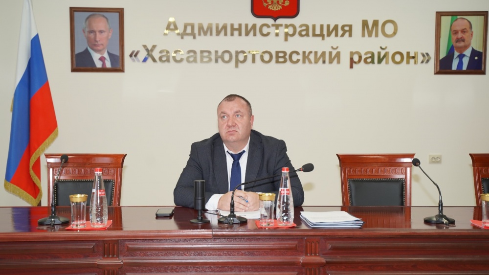 Администрация Хасавюртовского  района приняла  участие в работе  заседания Оперативного штаба РД в режиме ВКС  под руководством Сергея Меликова